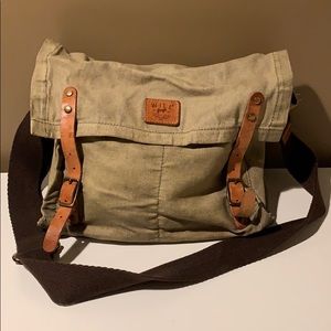 Will Leather Goods olive green messenger bag